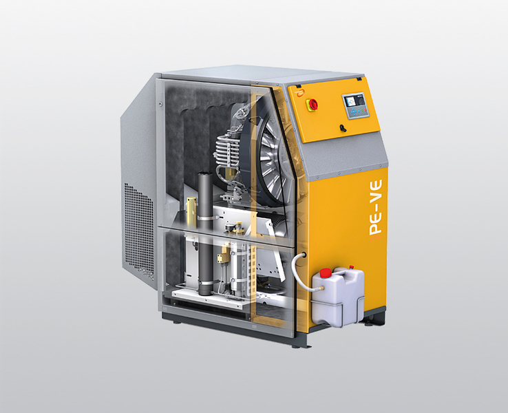 מדחס PE-VE תעשייתי קומפקטי של BAUER עם בקרת B-CONTROL MICRO